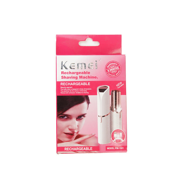 Kemei KM-1021 Ladies Shaver Rechargeabel For Upperlips Face & Body