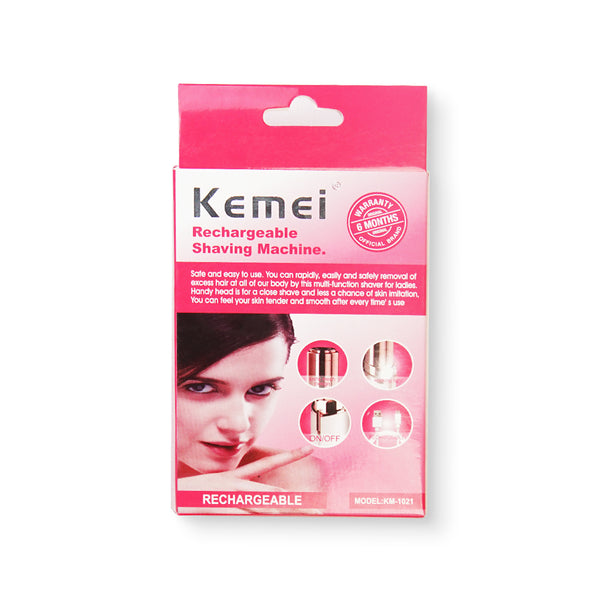 Kemei KM-1021 Ladies Shaver Rechargeabel For Upperlips Face & Body
