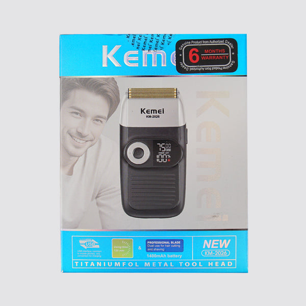 Kemei KM-2026 Rechargeable Cordless Razor For Men