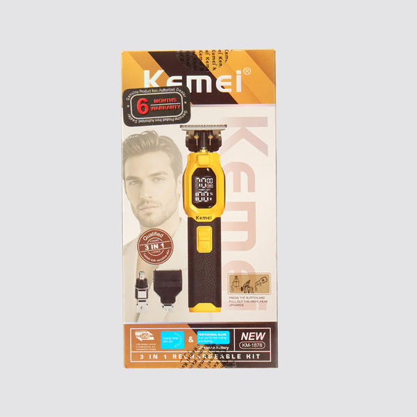 Kemei KM-1878 — 3-in-1 Grooming Kit