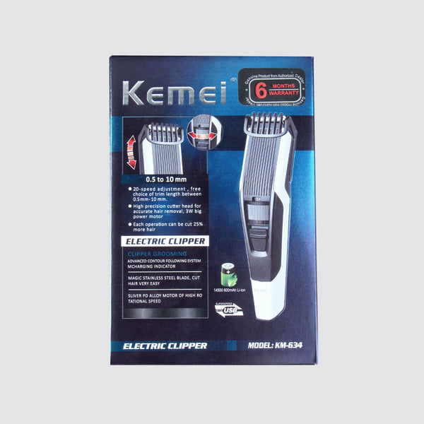 Kemei KM-634 Professional USB Hair Trimmer