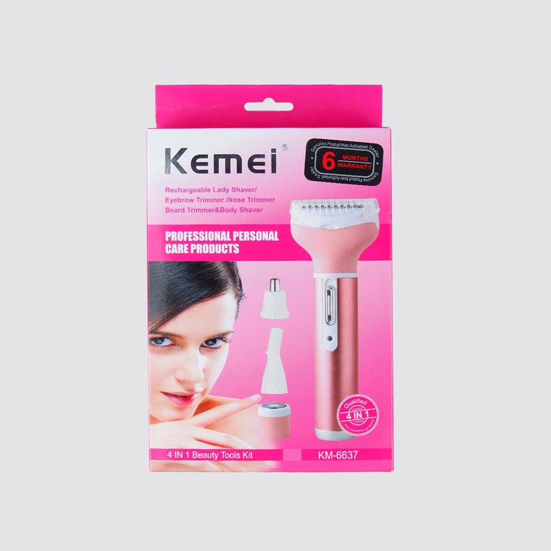 KM-6637 4 in 1 Ladies Hair Clipper
