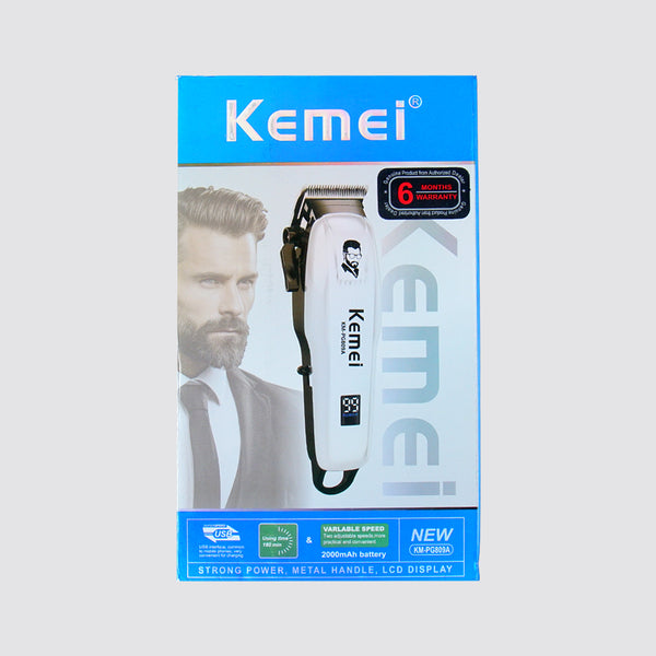 KM-PG809A Prossional Trimmer With Comb Set, Lithium Batteries & Fast Charging