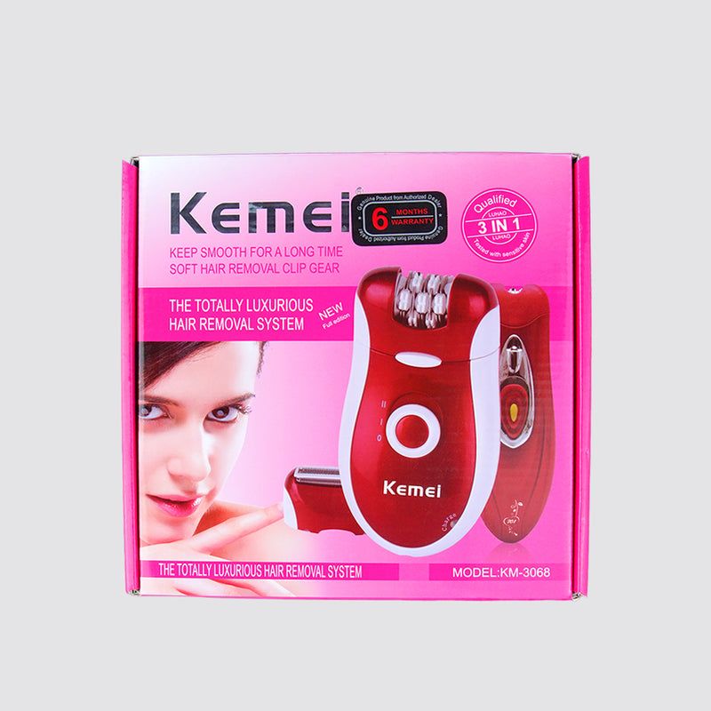 KM-3068 3 in 1 Shaver Epilator
