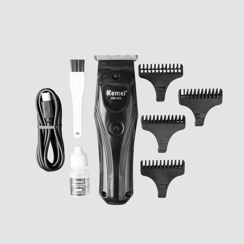 KM-593 Trimmer WIth Digital Display Display & Lithium Batteries