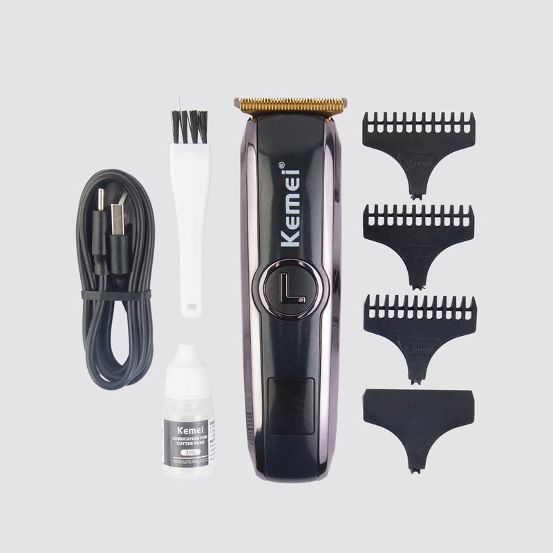 KM-5072 Professional Trimmer | Digital | T-Blade | Lithium Batteries