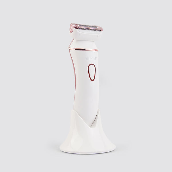 KM-7202 5 in 1 Shaver | Facial cleansing brush | Shaving Blade | Trimming Blade | 3 in 1 blade | Charging dock
