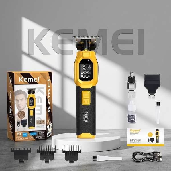 Kemei KM-1878 — 3-in-1 Grooming Kit