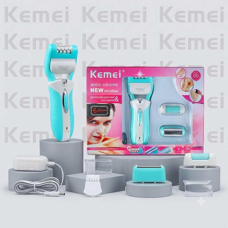 KM-6198 3 in 1 Shaver Epilator