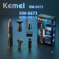 KM-6673 2in 1 men's facial shaver nose trimmer