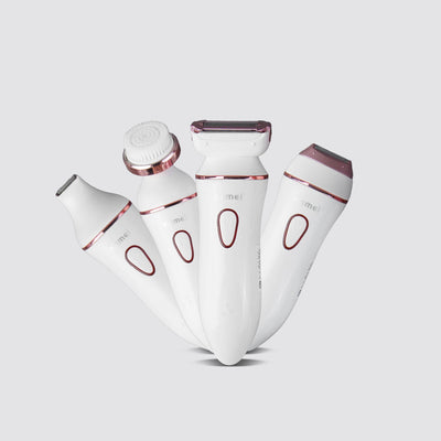 KM-7202 5 in 1 Shaver | Facial cleansing brush | Shaving Blade | Trimming Blade | 3 in 1 blade | Charging dock