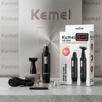 KM-9688 - 2 In 1 Rechargeable Hair and Nose Trimmer