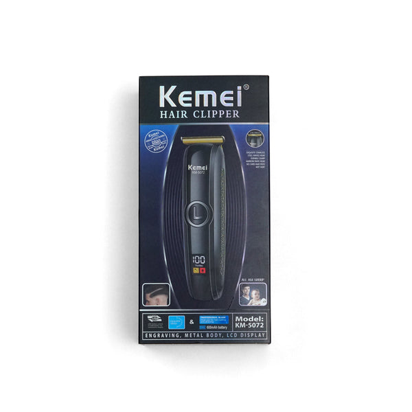 Kemei KM-5072 Professional Trimmer | Digital | T-Blade | Lithium Batteries