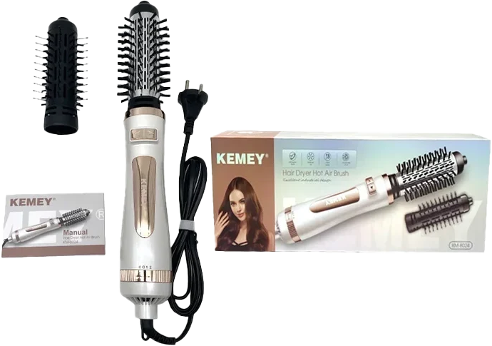 KM-8024 Volumizer | Hot Air Brush | Rotating Brush | Hair Dryer