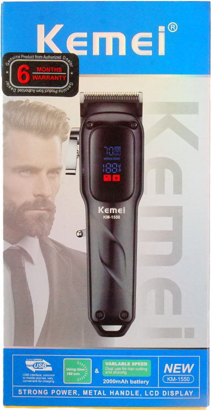 KM-1550 Professional Hair Clipper - Kemei