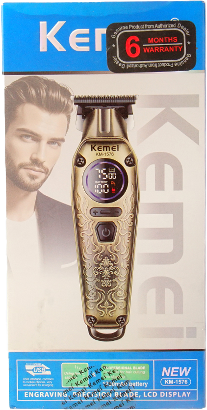 KM-1576 Professional Hair Trimmer - Kemei