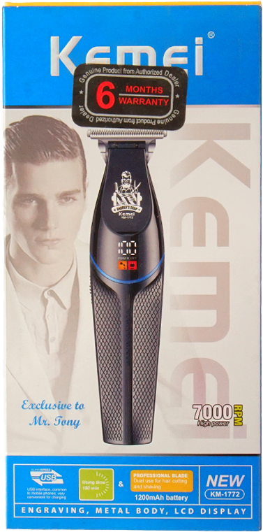 KM-1772 Professional Hair Trimmer - Kemei