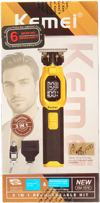 KM-1878 3-in-1 Grooming Kit - Kemei