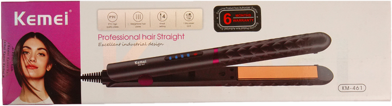 KM-461 Straight Professional Hair Straightener - Kemei