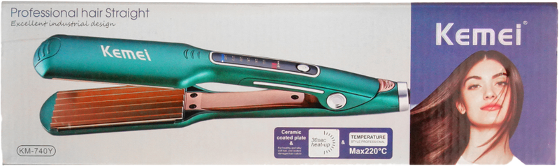 KM-740 Hair Straightener - Kemei
