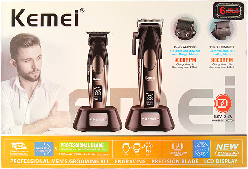 KM-8536 Professional Grooming Kit - Kemei