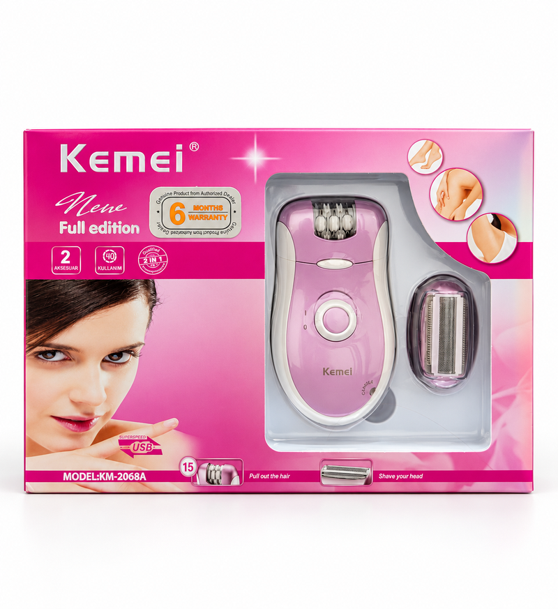 KM-2068 2 in 1 Shaver Epilator