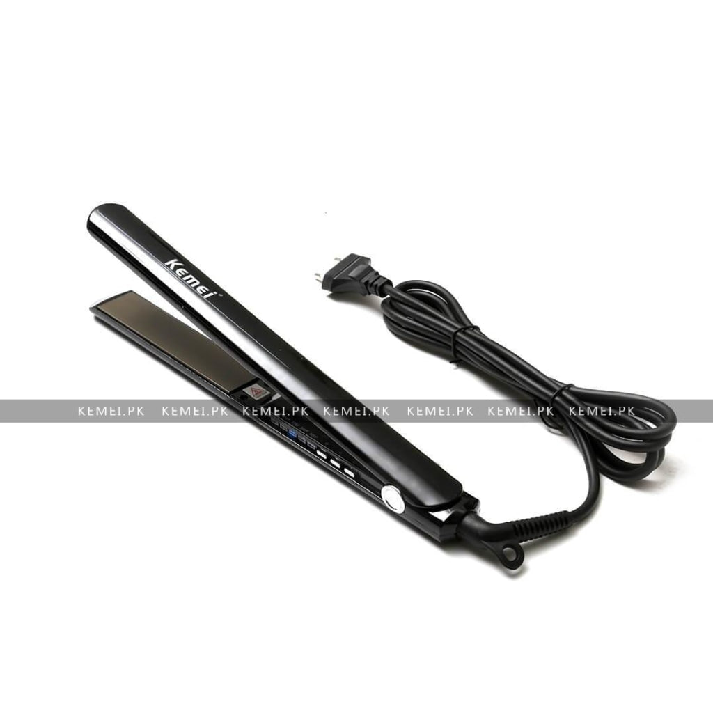 Best flat iron for black curly hair 2022 Kemeistore.pk Kemei Pakistan