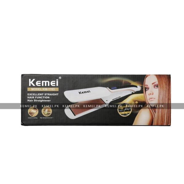 Kemei Km-1703 Tourmaline Digital Hair Straightener
