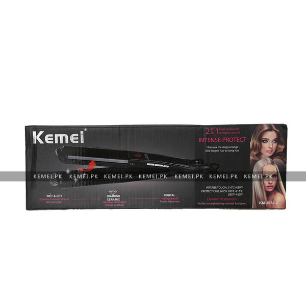 Kemei Km-2038 Intense Protect Digital Hair Straightener