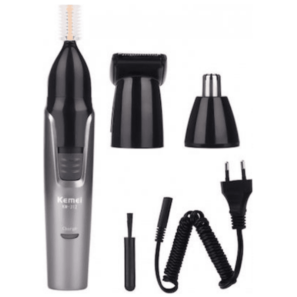 Kemei Km-312 3-In-1 Rechargeable Nose Eyebrow Ear Sideburns Hair Trimmer