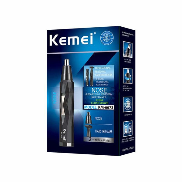 Kemei Km-6673 2In 1 Mens Facial Shaver Nose Trimmer