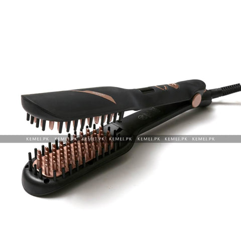 Kemei Km-785 Brush Hair Straightener