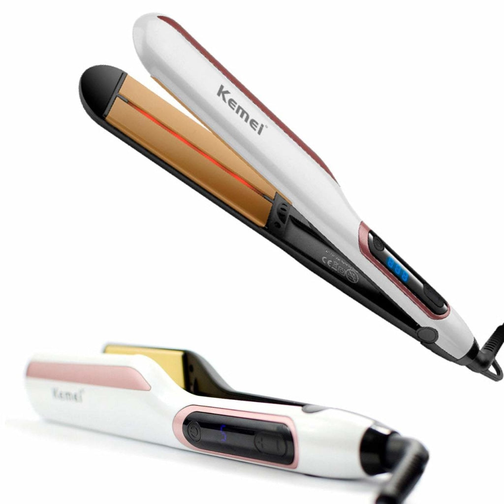 Kemei KM 9623 Infrared Professional Digital Hair Straightener Kemei Pakistan