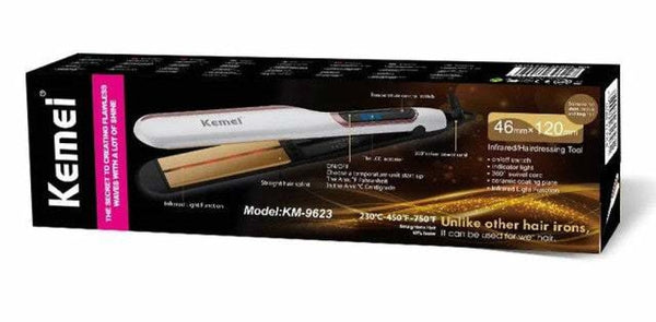 Kemei KM-9623 Infrared Professional Digital Hair Straightener